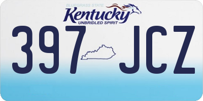 KY license plate 397JCZ