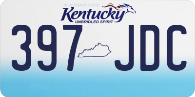 KY license plate 397JDC
