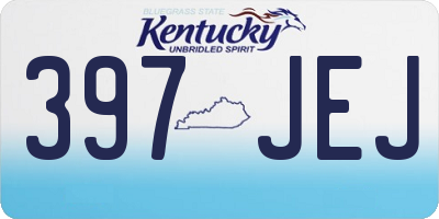 KY license plate 397JEJ