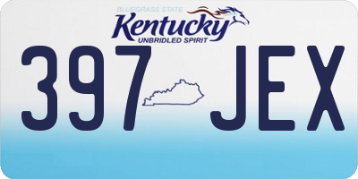 KY license plate 397JEX