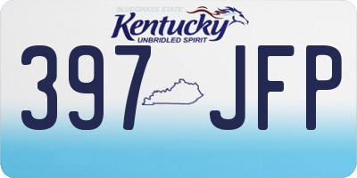 KY license plate 397JFP