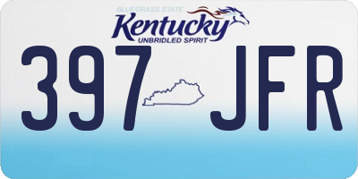 KY license plate 397JFR