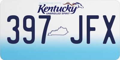 KY license plate 397JFX
