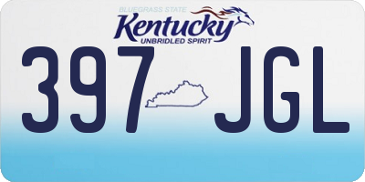 KY license plate 397JGL