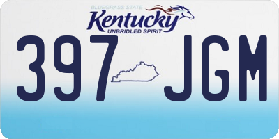 KY license plate 397JGM