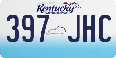 KY license plate 397JHC