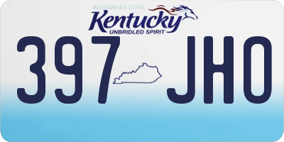 KY license plate 397JHO