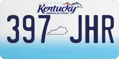 KY license plate 397JHR