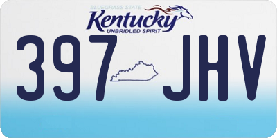KY license plate 397JHV