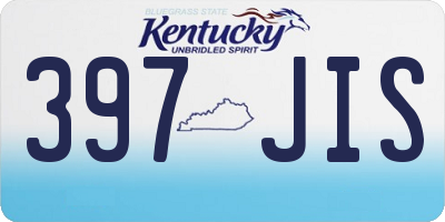 KY license plate 397JIS