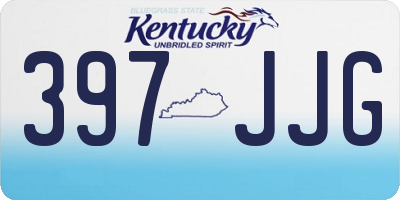 KY license plate 397JJG