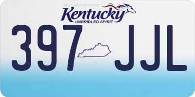 KY license plate 397JJL