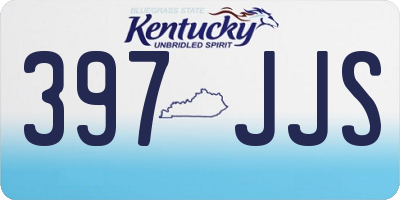KY license plate 397JJS