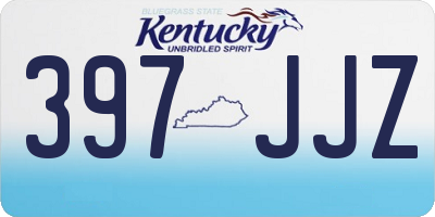KY license plate 397JJZ