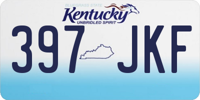 KY license plate 397JKF