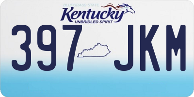 KY license plate 397JKM