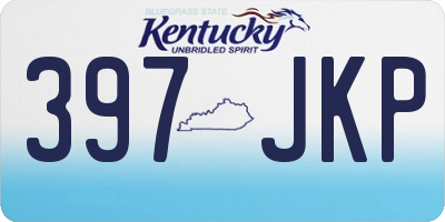 KY license plate 397JKP