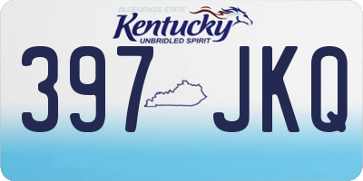 KY license plate 397JKQ