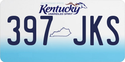 KY license plate 397JKS