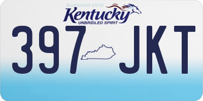 KY license plate 397JKT