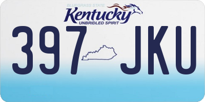 KY license plate 397JKU