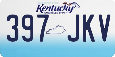 KY license plate 397JKV