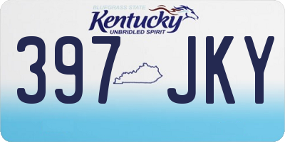 KY license plate 397JKY