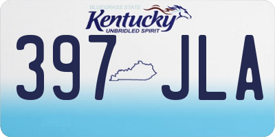 KY license plate 397JLA