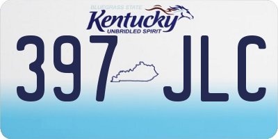 KY license plate 397JLC