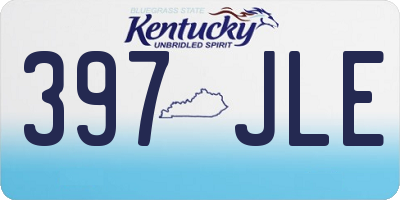 KY license plate 397JLE