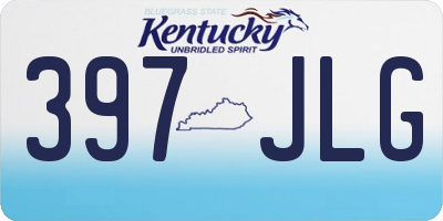 KY license plate 397JLG