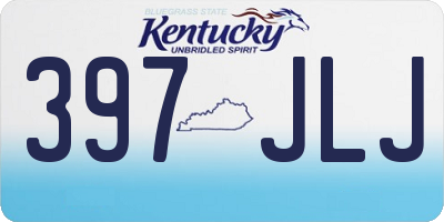 KY license plate 397JLJ