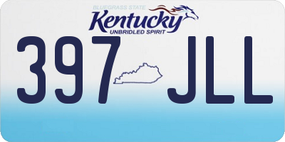 KY license plate 397JLL