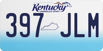 KY license plate 397JLM