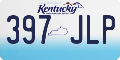 KY license plate 397JLP