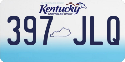 KY license plate 397JLQ