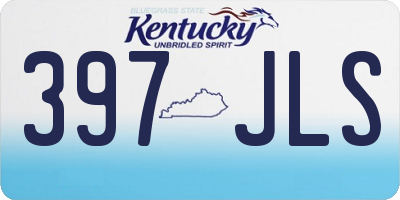 KY license plate 397JLS