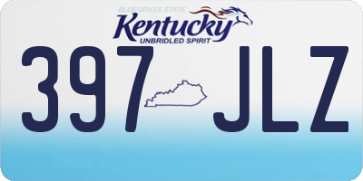 KY license plate 397JLZ