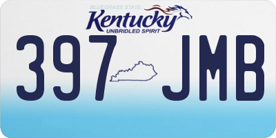 KY license plate 397JMB