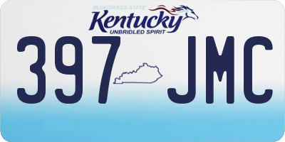 KY license plate 397JMC