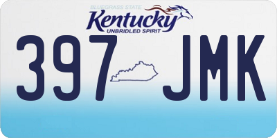 KY license plate 397JMK