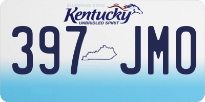 KY license plate 397JMO