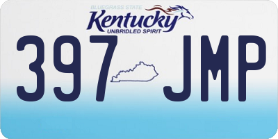 KY license plate 397JMP