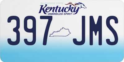 KY license plate 397JMS