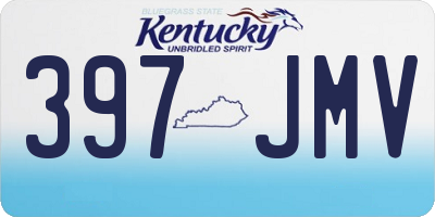 KY license plate 397JMV