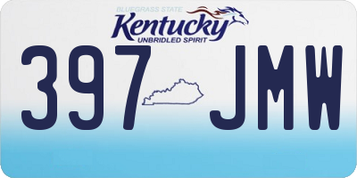 KY license plate 397JMW