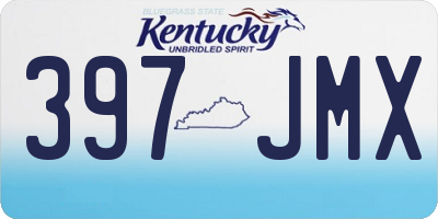 KY license plate 397JMX