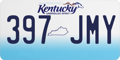 KY license plate 397JMY