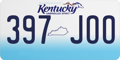 KY license plate 397JOO