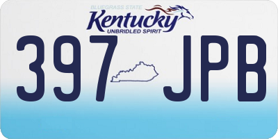 KY license plate 397JPB